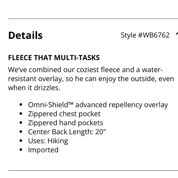 Columbia Boys XL 18/20 Steens Mtn Overlay Fleece Zip Up Jacket Blue Gray Camping - Picture 3 of 6